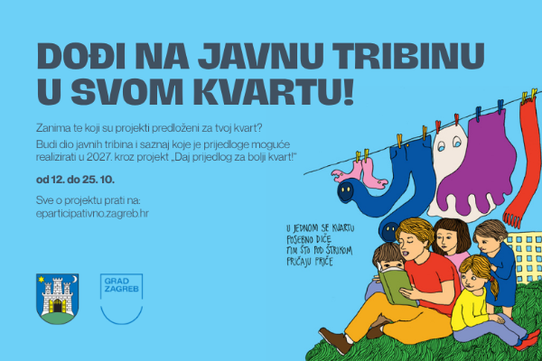 Materijal Grada Zagreba uz najavu javnih tribina u kvartovima